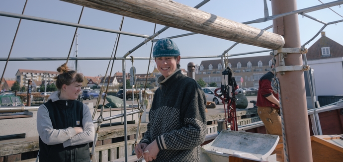 Et par af de unge fra foreningen Vestboen