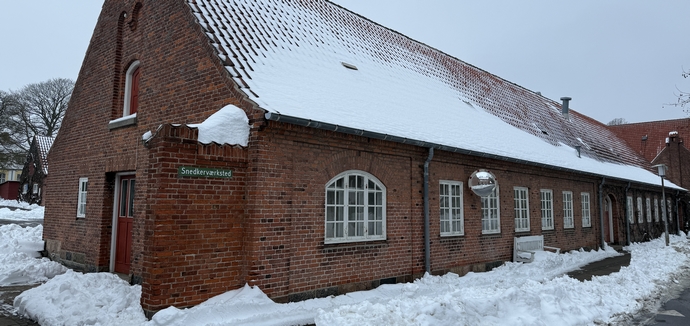 Bygningen, der skal huse den kommende butik i Anneberg Kulturpark.