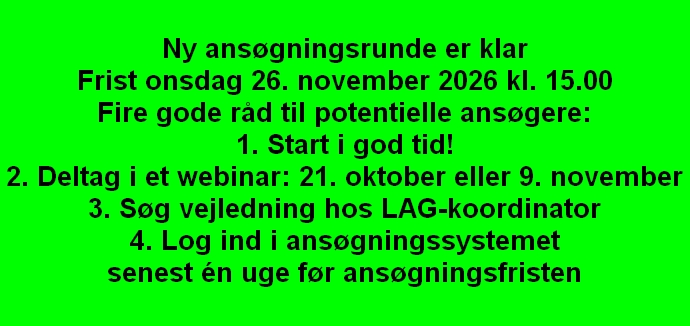 Ny ansøgningsrunde